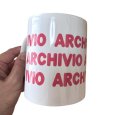 画像3: ARCHIVIO　アルチビオ　ロゴ入り　マグカップ　白　非売品 (3)