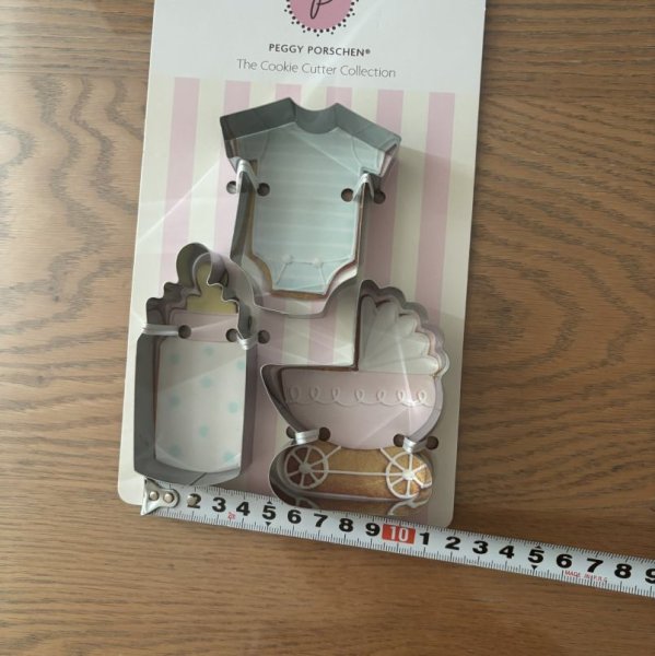 画像4: ペギーポーション　PEGGY PORSCHEN　クッキー型　クッキーカッター　出産祝い　哺乳瓶　乳母車　ロンパース (4)