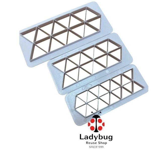 画像1: 三角　トライアングル　クッキーカッター　クッキー型　3種セット (1)