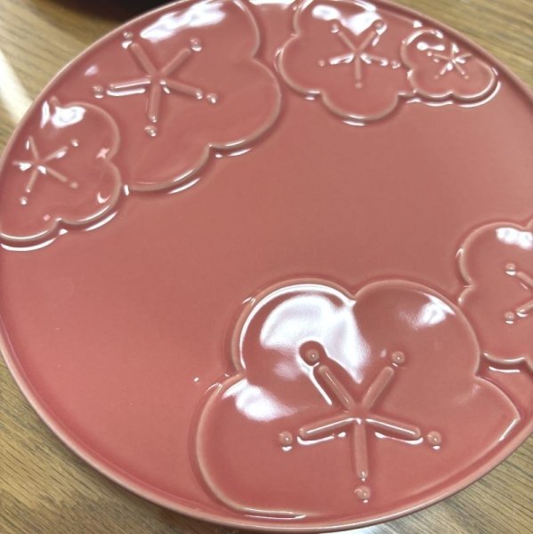 画像2: ナチュラルキッチン　梅の花　ケーキソーサー　ピンク　2枚セット (2)