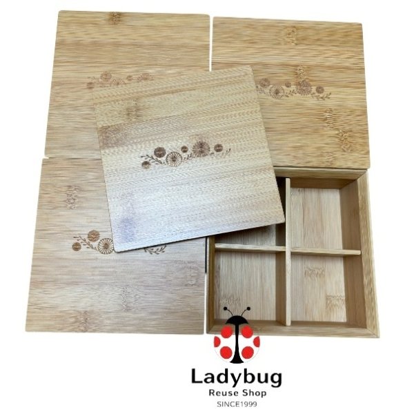 画像2: ナチュラルキッチン　4段重箱　おせち用　お節　4個セット (2)