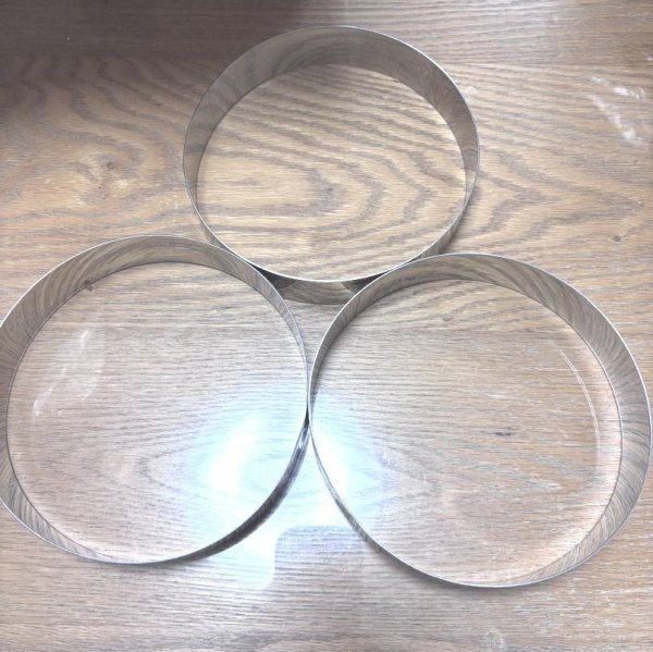 画像2: 製菓道具　セルクル型　3個セット　丸　15cm×3cm　18-8ST　タイガークラウン　ケーキランド (2)