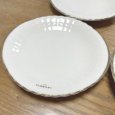 画像2: UNGARO MAEHATA　前畑陶器　ケーキ皿　ケーキソーサー　パーティ皿　楕円プレート 　金装飾　皿　17×16　5枚セット (2)