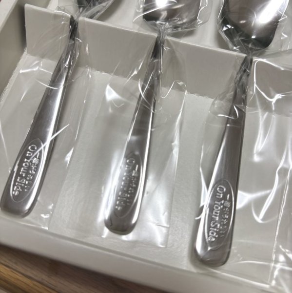 画像2: 京都中央信用金庫　ノベルティ　ステンレスカトラリー　8点セット　洋食器 (2)