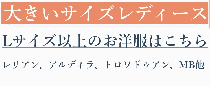 大きいサイズレディース