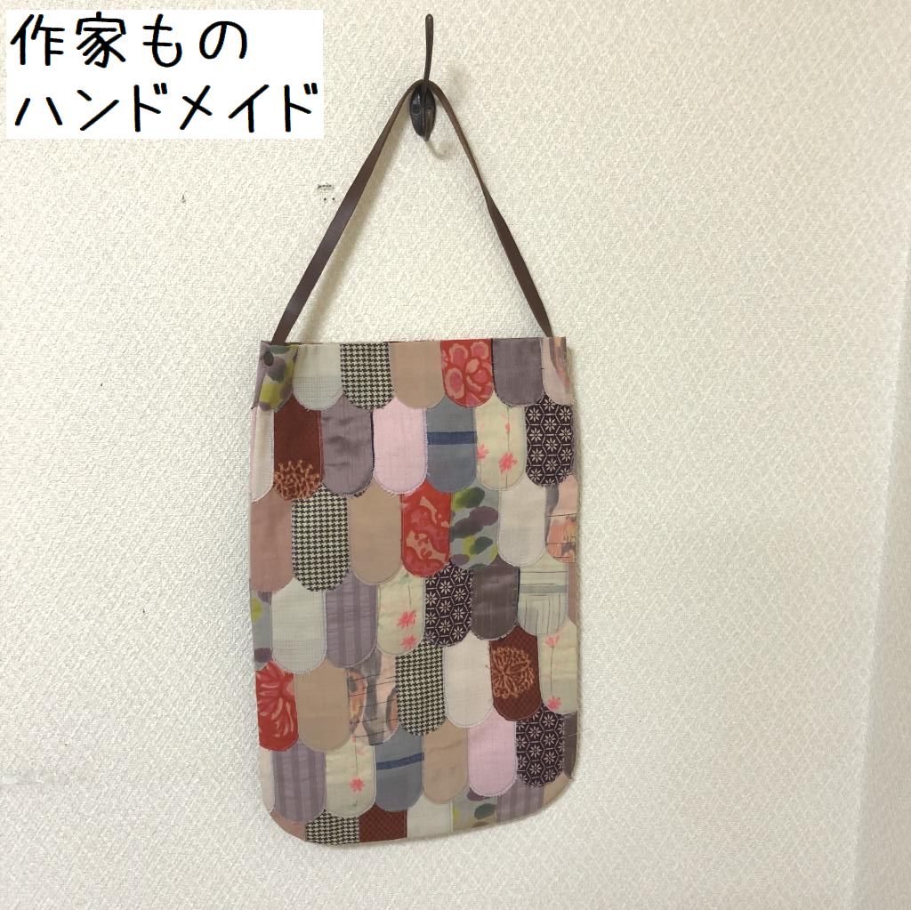 ハンドメイド レトロ柄 ワンショルダーバック - バッグ