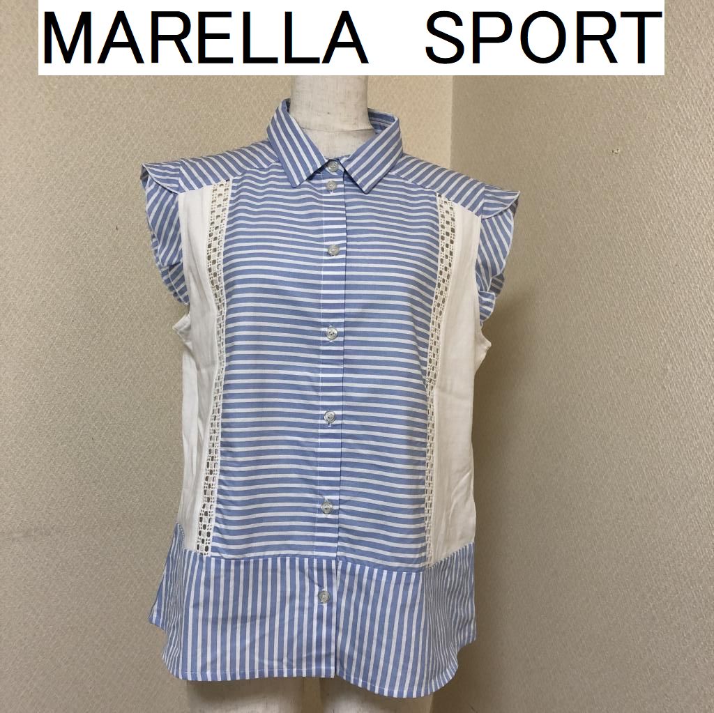 MARELLAのボーダー ブラウスTシャツ
