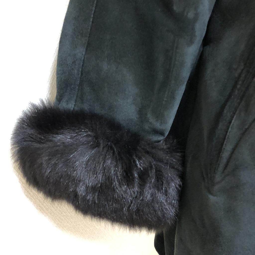 【希少】韓国製 Real Fur 高級毛皮 ラビットファー ロングコート