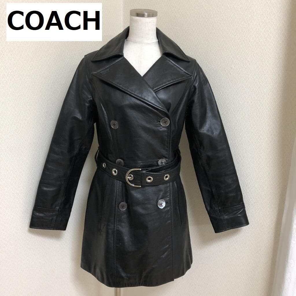 安い買う COACH 新品タグ付 デザイナーズライン 切替えトレンチ