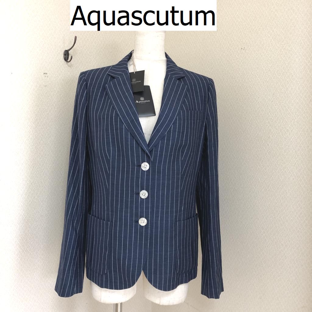 Aquascutum 中綿ショートコート40 グレー - アウター