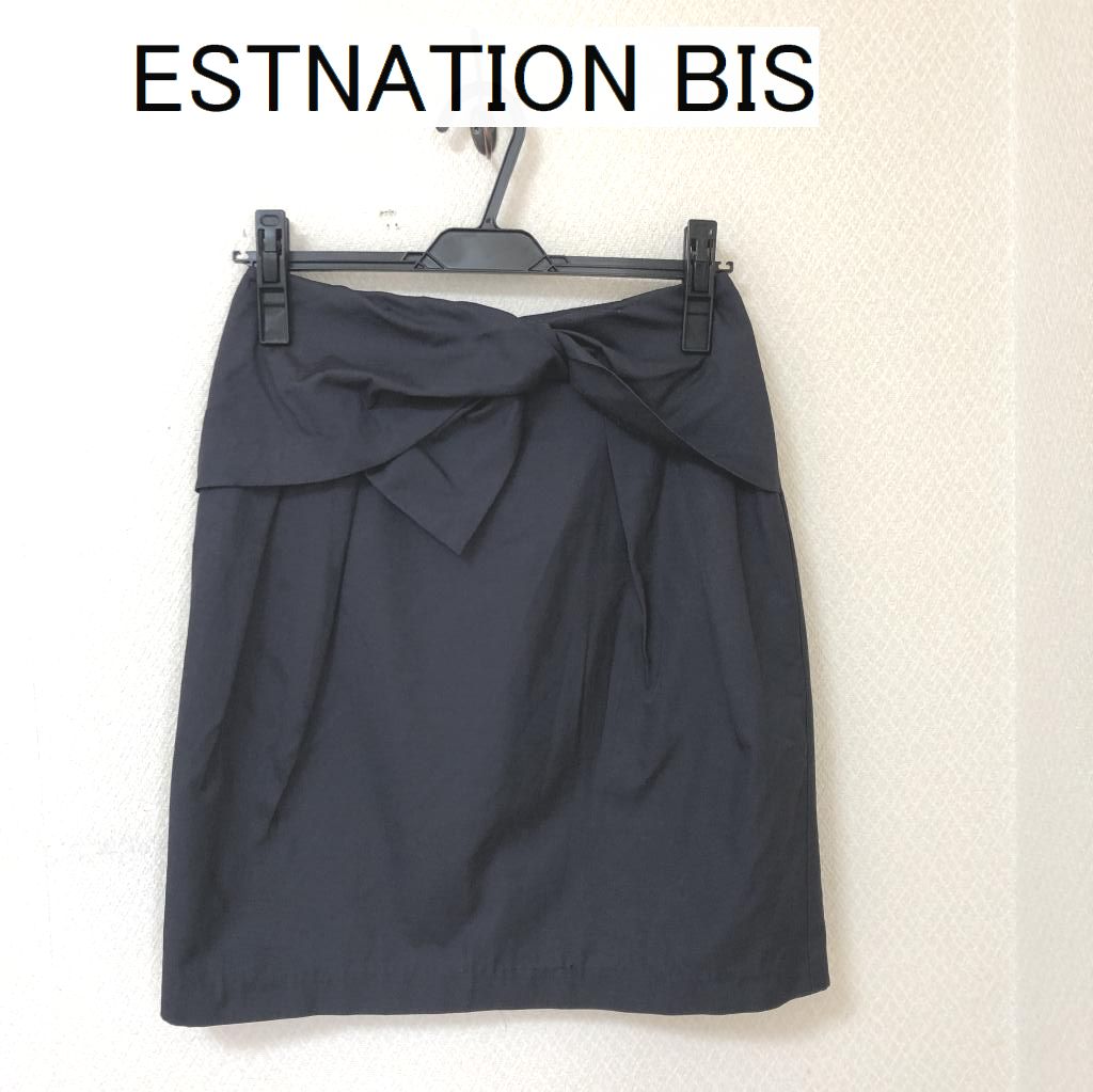 ESTNATION bis ウエストリボン スカート