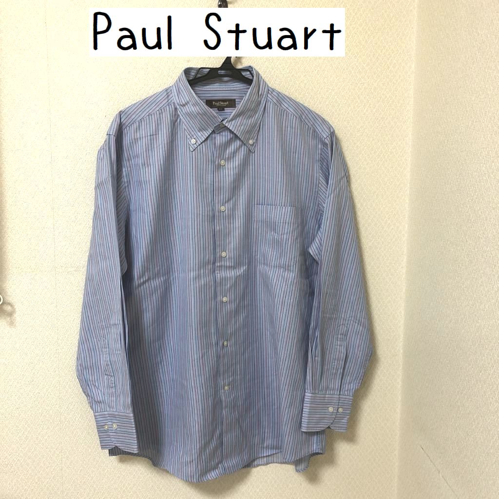 Paul Stuart（ポール・スチュアート）　メンズ　ストライプ　ボタンダウンシャツ　J1M-41-835-25