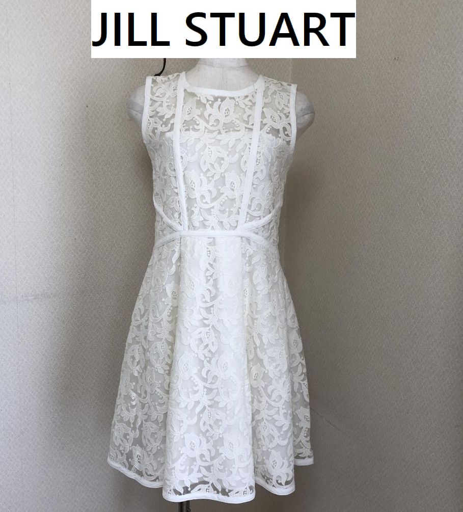 JILL STUART　ジルスチュアート　レース　ワンピースドレス　白