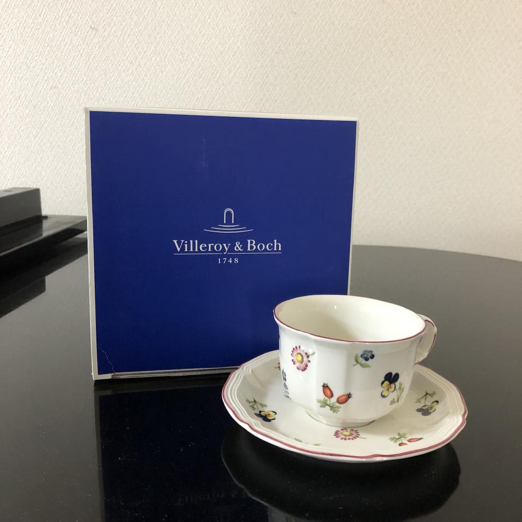 Villeroy&Boch ビレロイ＆ボッホ プチフルール　コーヒーカップ&ソーサー　セット
